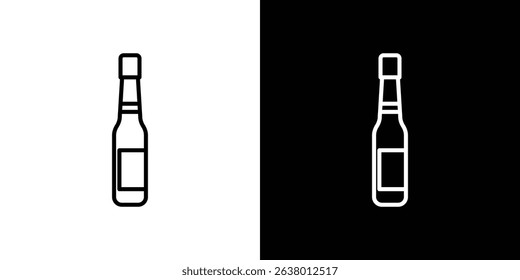 Champagne bottle icon Graphic vector set for ui design