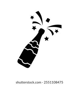 Icono de botella de champán, Vector