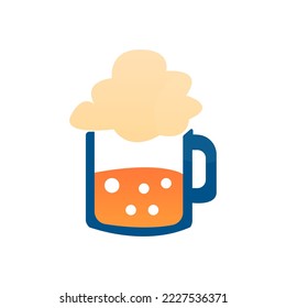 champagne bottle icon, vector illustration