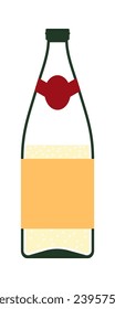 Champagne Bottle Icon. Vector illustration.