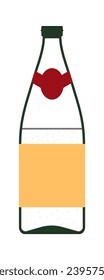 Champagne Bottle Icon. Vector illustration.