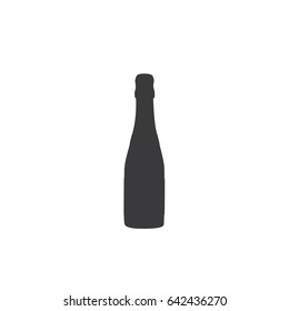 Champagne bottle icon, vector illustration design. Drinks collection.