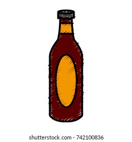 Champagne bottle isolated