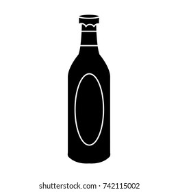 Champagne bottle isolated