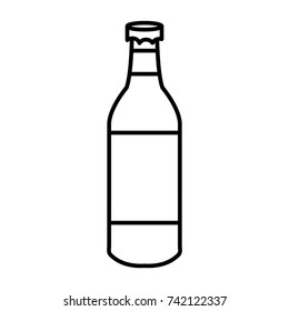 Champagne bottle isolated