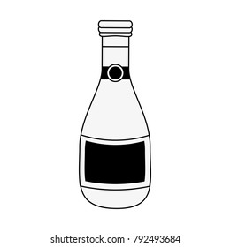Champagne bottle isolated