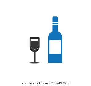 Champagne bottle line icon. Alcohol, splash, beverage. Celebration concept. Vector illustration can be used for topics like success, party, holiday