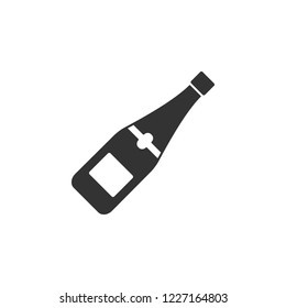 Champagne Bottle Sign Simple Icon