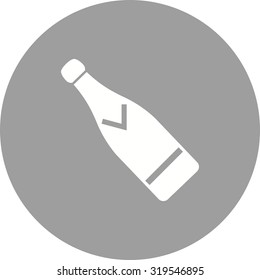 Champagne, bottle, wine icon vector image. Can also be used for wedding. Suitable for use on web apps, mobile apps and print media.