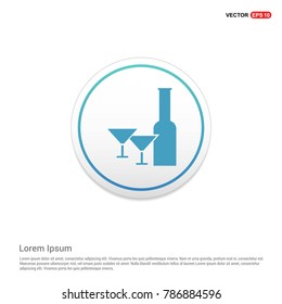 Champagne bottles icon