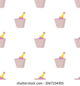 Champagne en el patrón de cuchara textura de fondo transparente repetición papel tapiz vector geométrico