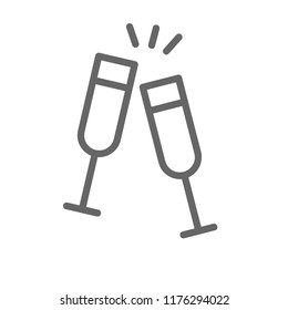 champagne cheers icon