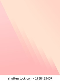 Fondo claro de ilustración abstracta geométrica en blanco claro con champagne. Color claro de la superficie vacía, vertical. Papel de escritorio minimalista.Ilustración vectorial.
