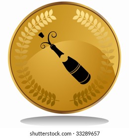 Champagne coin