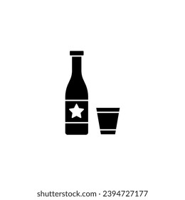 Champagner Konzeptsymbol. Einfache Elementgrafik. Champagner Konzept Umrisssymbol Design.