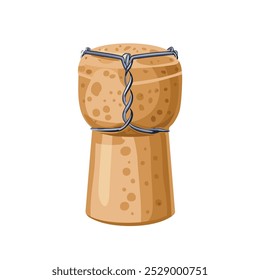 Champagne Cork with Metal Wire Cage