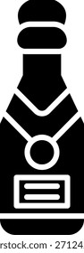 Diseño de icono de Vector creativo de champán