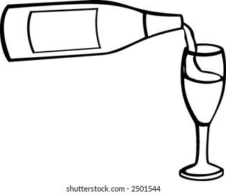 champagne and cup