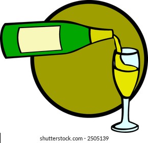 champán y taza