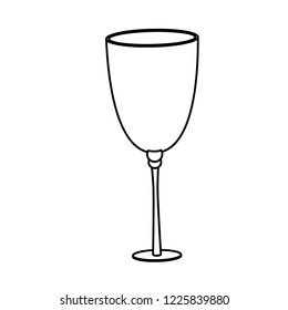 Champagne cup isolated