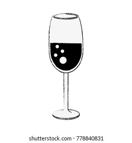 Champagne cup isolated