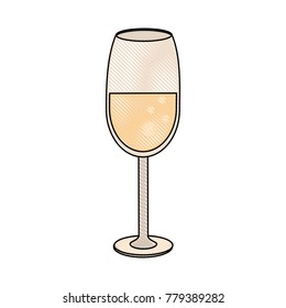 Champagne cup isolated