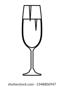 champagne cup isolated icon