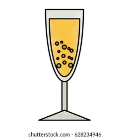 champagne cup isolated icon