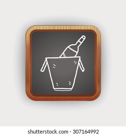 champagne doodle
