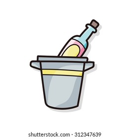 champagne doodle