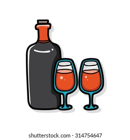 champagne doodle