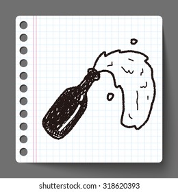 champagne doodle