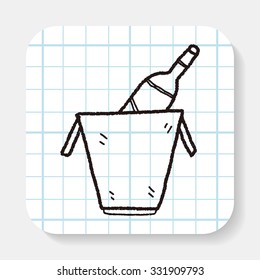 champagne doodle