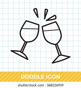 champagne doodle