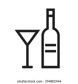 Champagne, drink, bottle icon vector image.Can also be used for easter, celebration, observances and holidays. Suitable for mobile apps, web apps and print media.