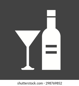 Champagne, drink, bottle icon vector image.Can also be used for easter, celebration, observances and holidays. Suitable for mobile apps, web apps and print media.