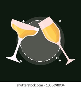 Champagne drink design