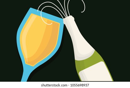 Champagne drink design