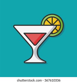 champagne drink vector icon