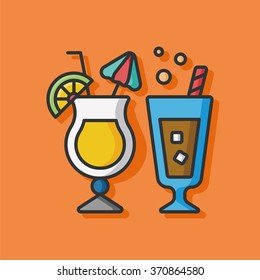 champagne drink vector icon