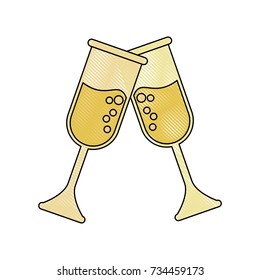 Champagne glass cups