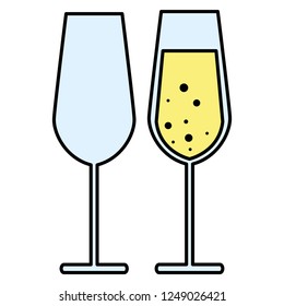 Champagne glass design