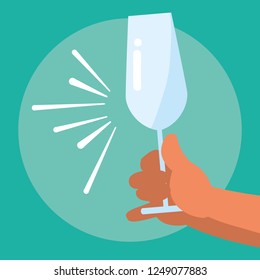 Champagne glass design