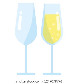 Champagne glass design