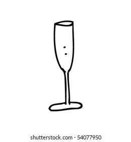 Similar Images, Stock Photos & Vectors of champagne glass drawing