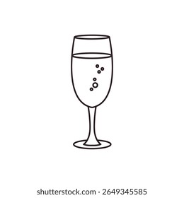 champanhe vidro emoji símbolo ícone símbolo ícone vetor ilustração