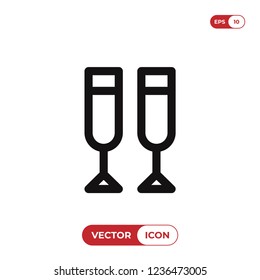 Champagne glass icon