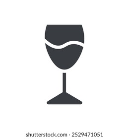 Champagne glass icon simple vector symbol