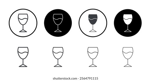 Champagne glass icon simple vector symbol