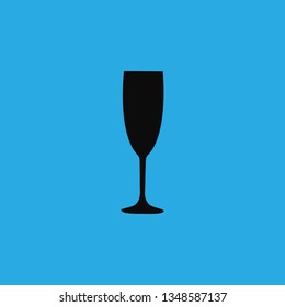 champagne glass icon vector